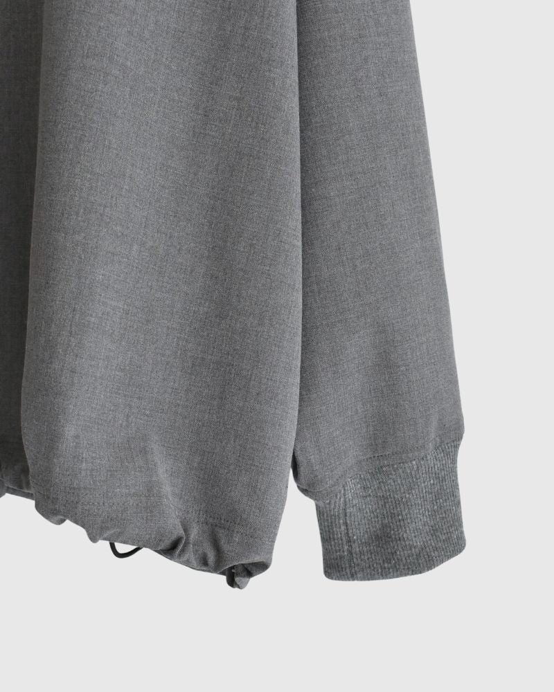 ユニセックスドローストリングプルオーバー Gray
