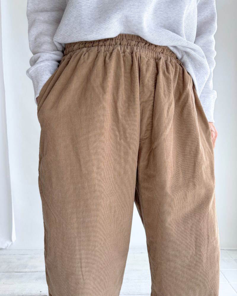 26 WALES CORDUROY OVERDYE EASY PANTS Khaki