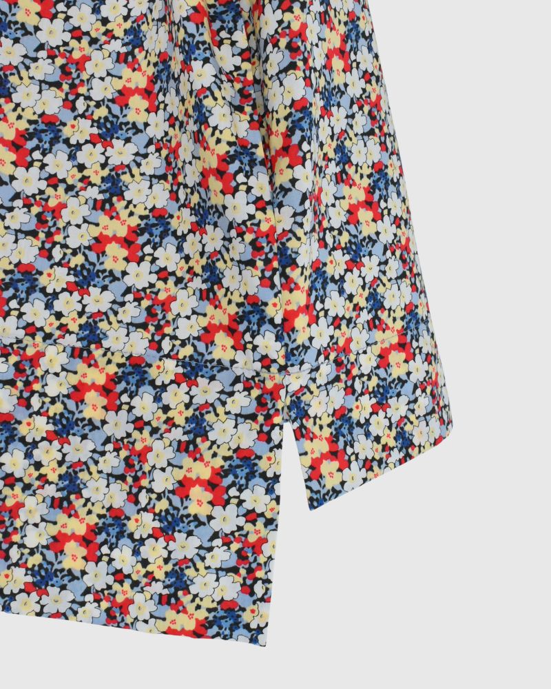 ボートネックブラウス（LIBERTY） Red