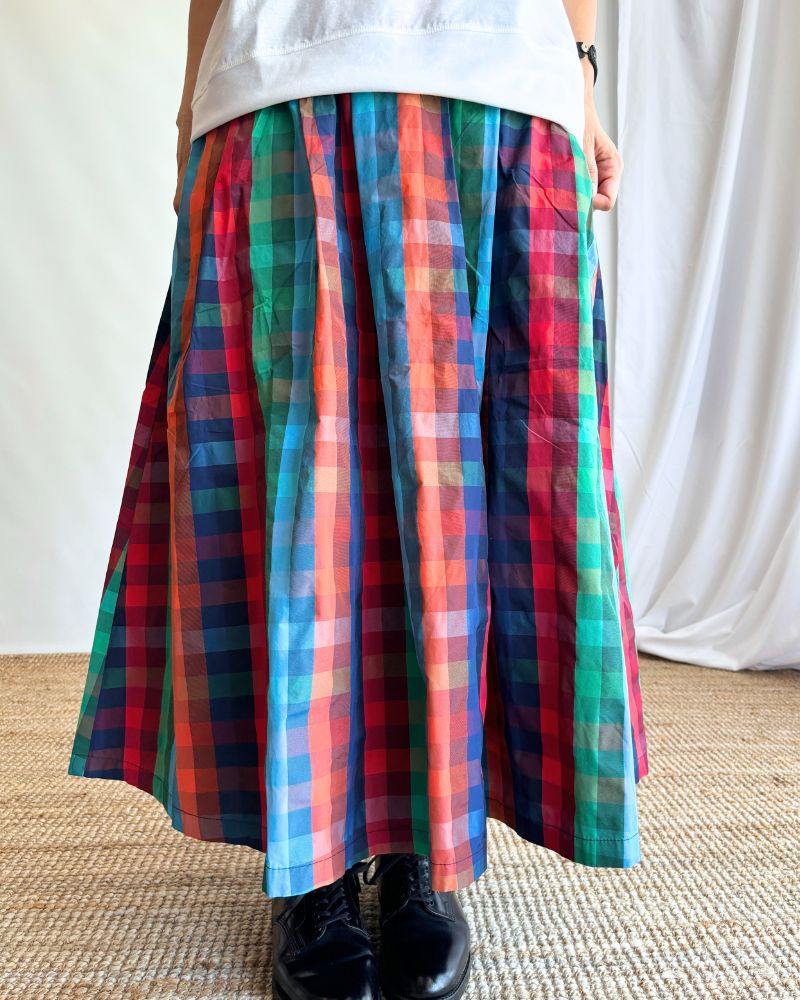 CHECK A LINE SKIRT 'FELINA' Multi