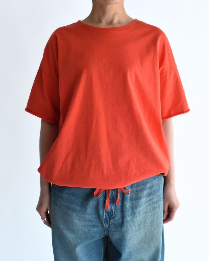 ハーフスリーブ ドロストTシャツ Orange