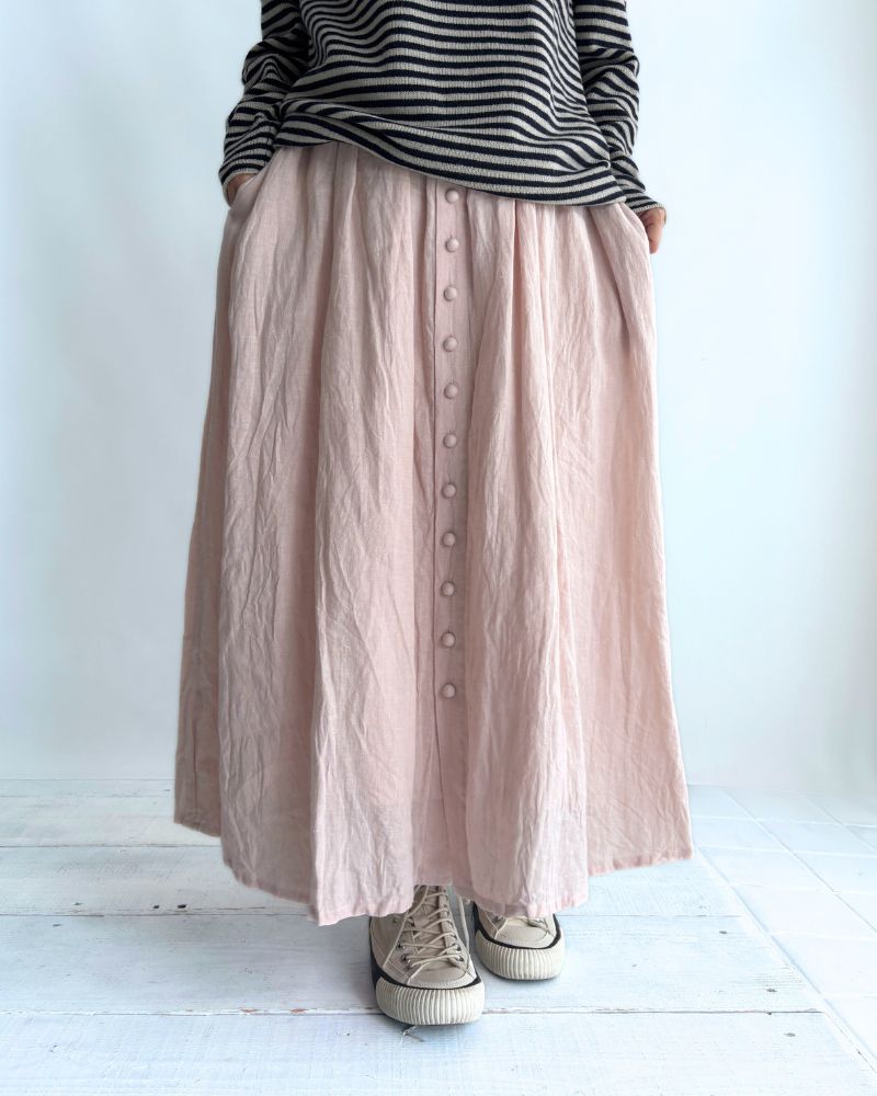 フレンチリネンスカート Pink