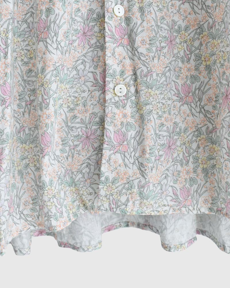 LIBERTY PRINT シャツブラウス Iris