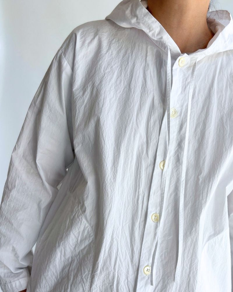 フーディシャツ White