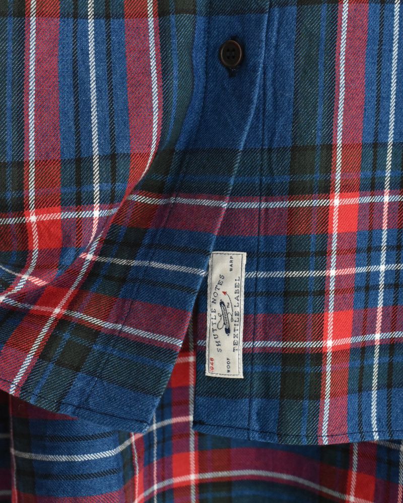 INDIGO タータン オーバーシャツ Blue