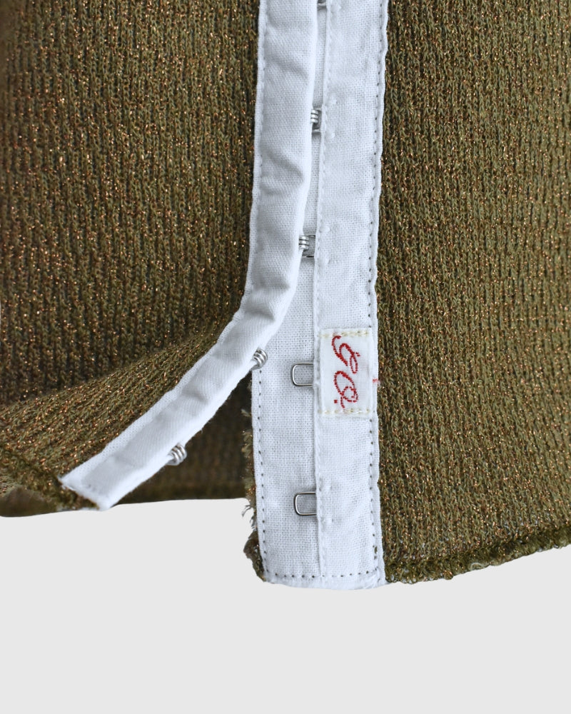 ラメサーマル リメイクカーディガン Khaki