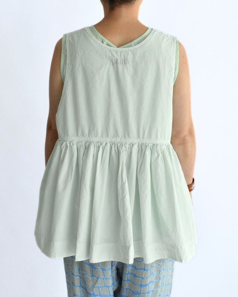 ノースリーブギャザートップス MintGreen
