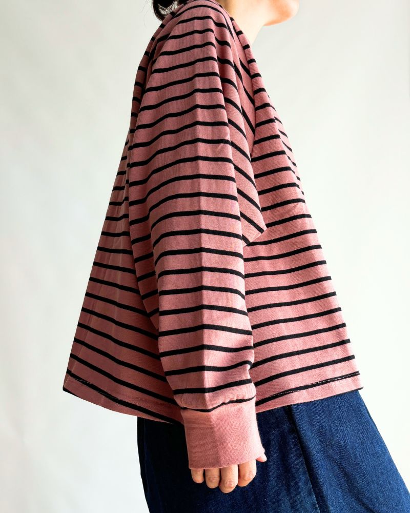 WIDE FLARED BOARDER TOPS 'ANDI' SmokePink