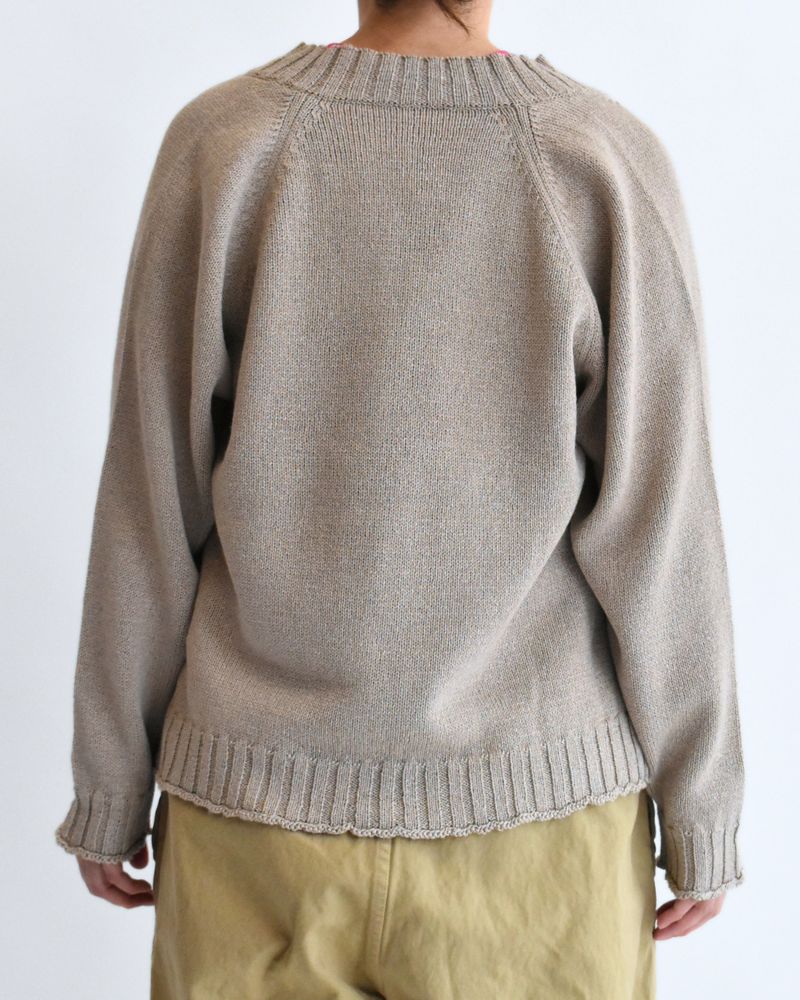 ラグランスリーブカーディガン Beige