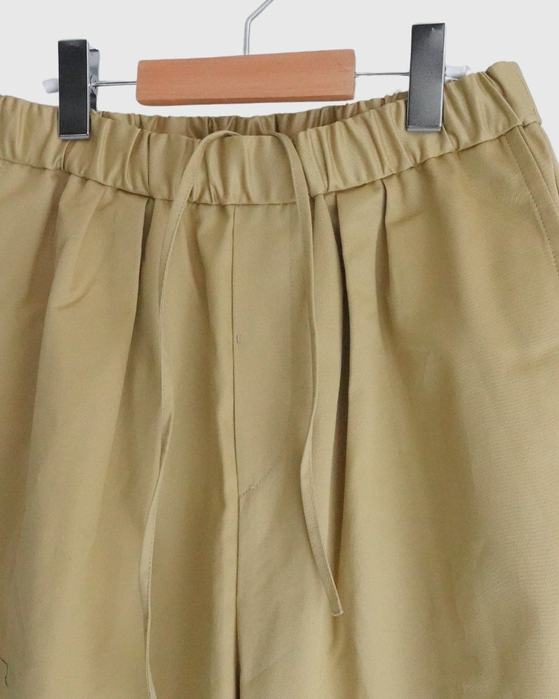 WEST POINT 2TUCK TAPERED EASY PANTS Beige