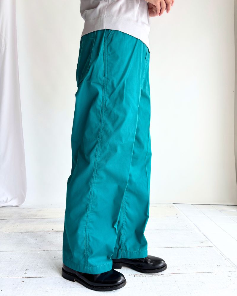 PE/Cツイル センタープレスパンツ LightGreen
