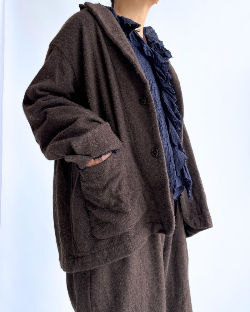 ウールテーラードジャケット Brown