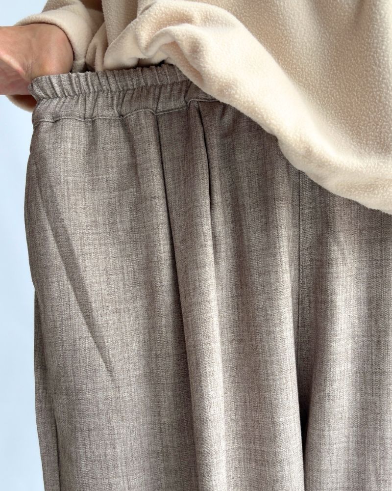 ルーズシルエットイージーパンツ 'PESH TR' LightBeige