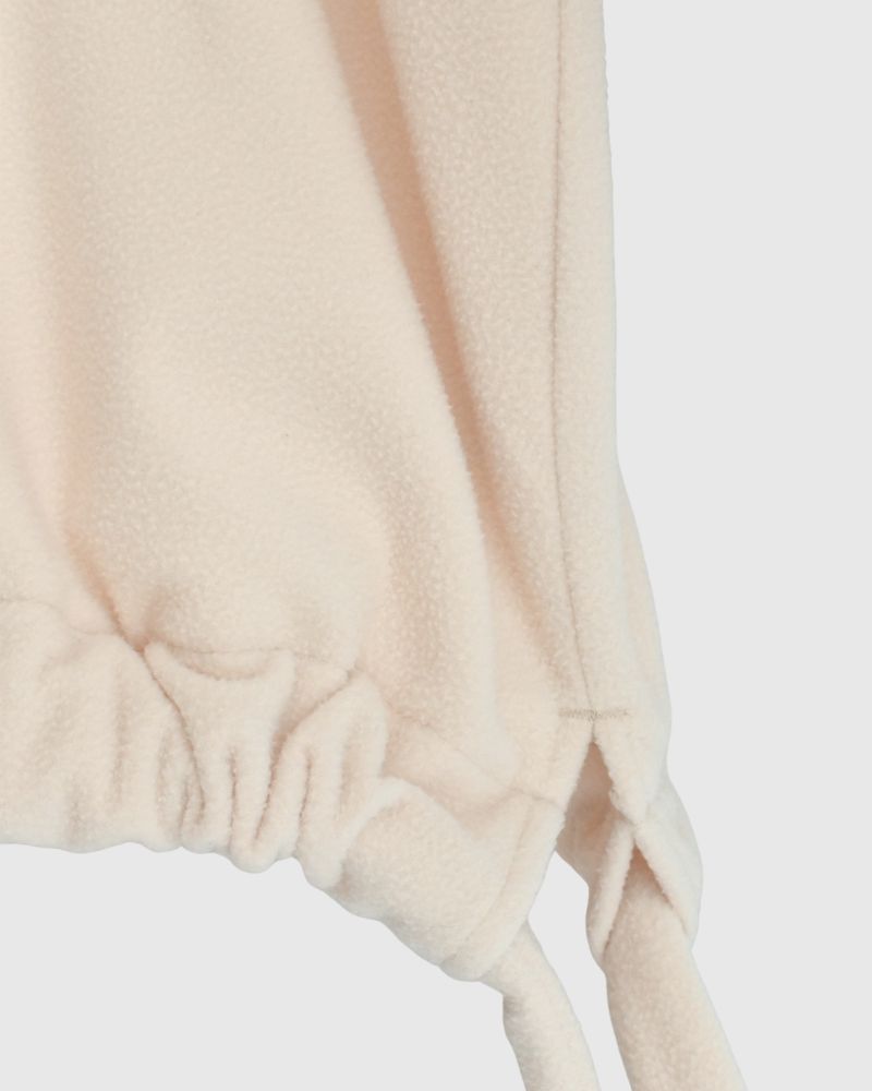 フリース ヘムリボンプルオーバー Milk