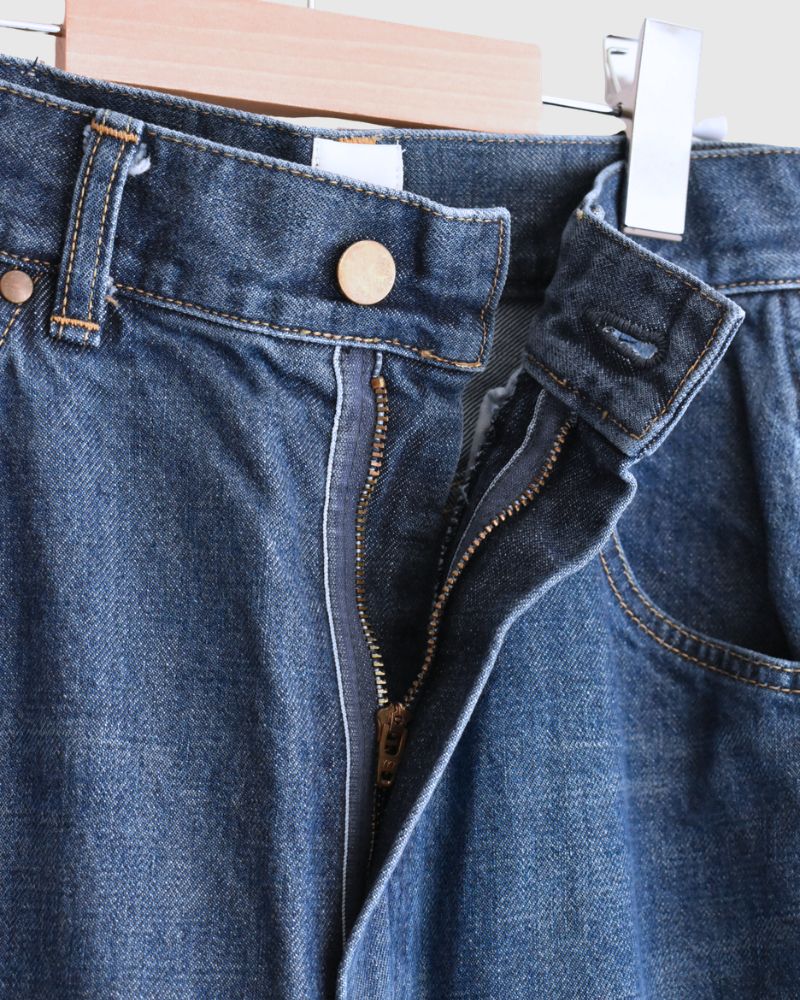 13ozムラ糸 バギーデニムパンツ VintageWash