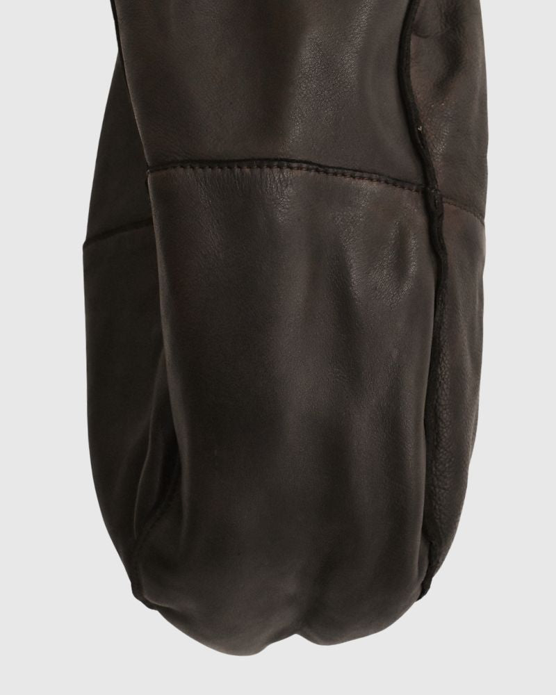 COW LEATHER TOTE BAG DarkBrown