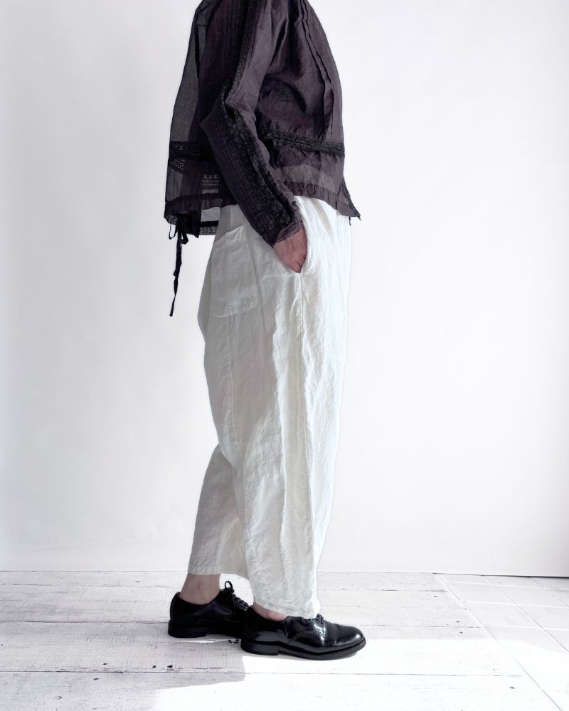 【予約】MS/F G1184 40/リネン チャーリーパンツ（6月初旬 - 6月中旬）