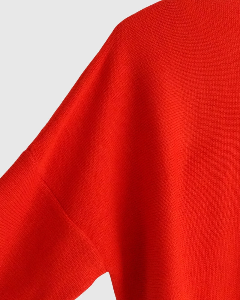 ボトルネックボイルニット Red