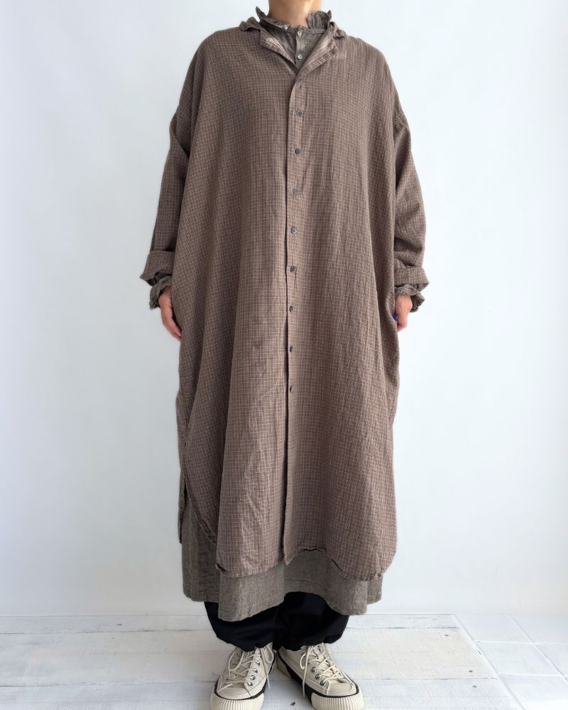 ダディチェックシャツ Gray