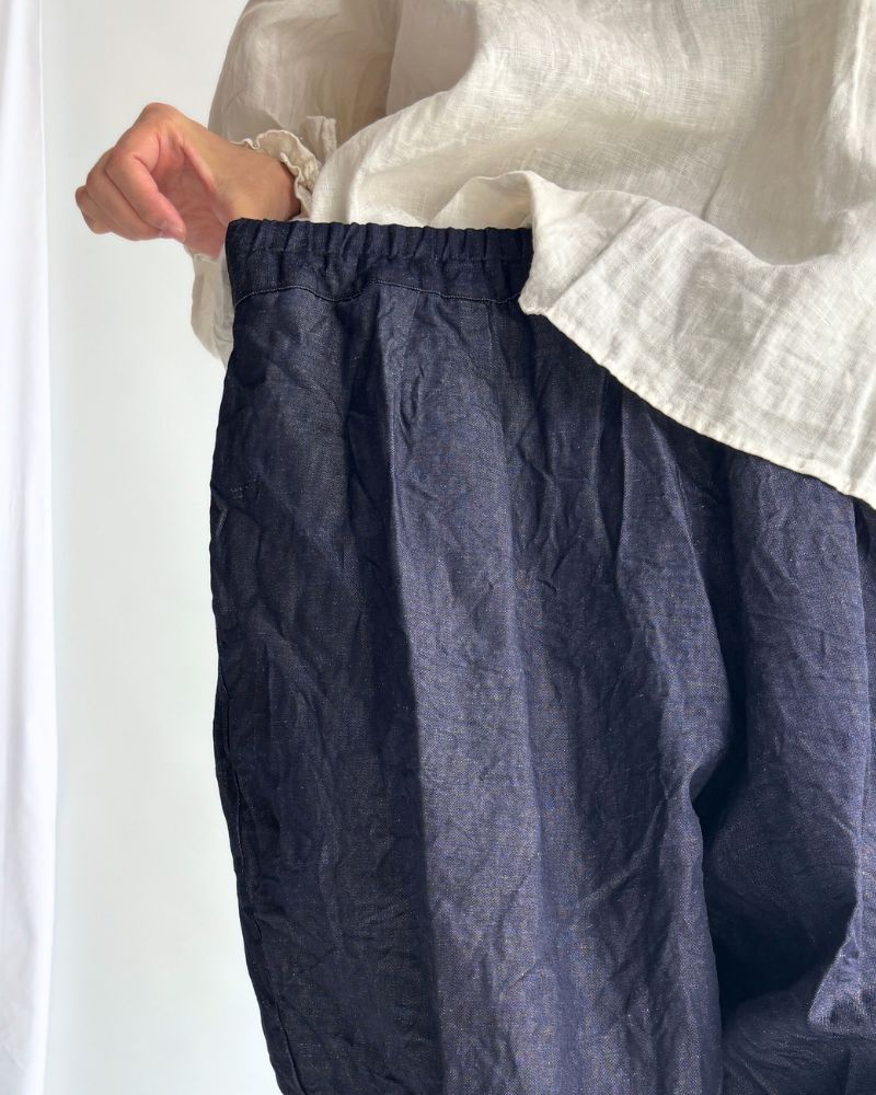 ライトデニムスローパンツ Indigo
