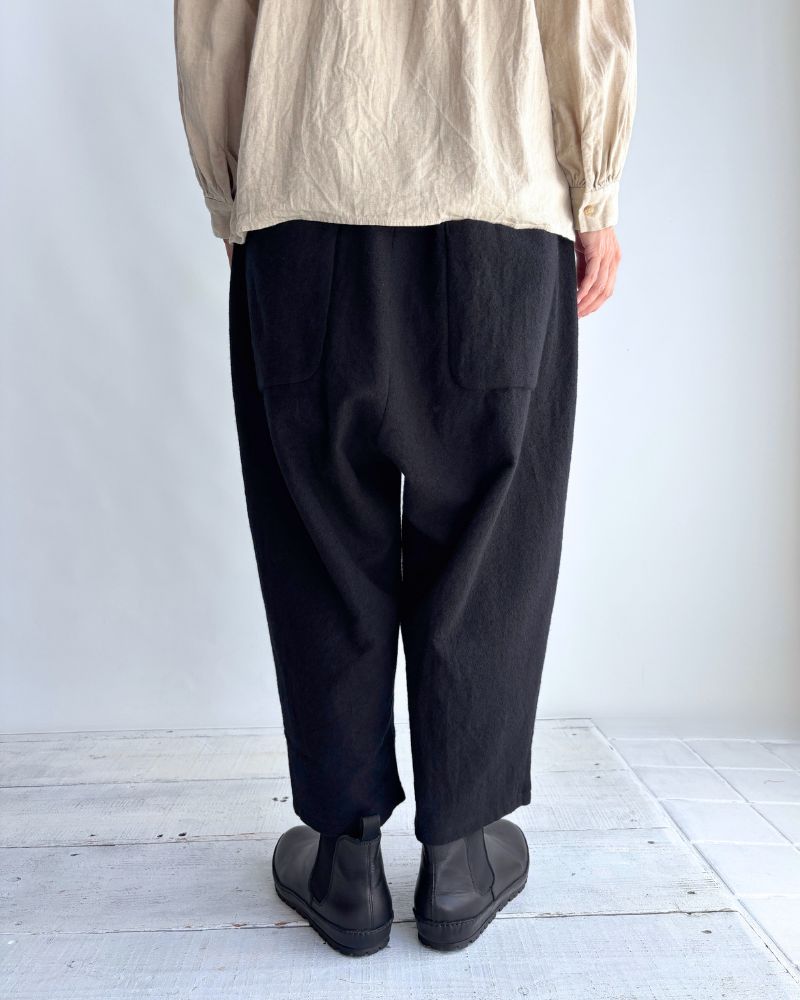 ウールパンツ Black