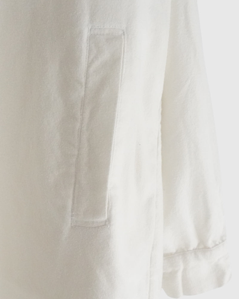STAND COLLAR SHIRT White