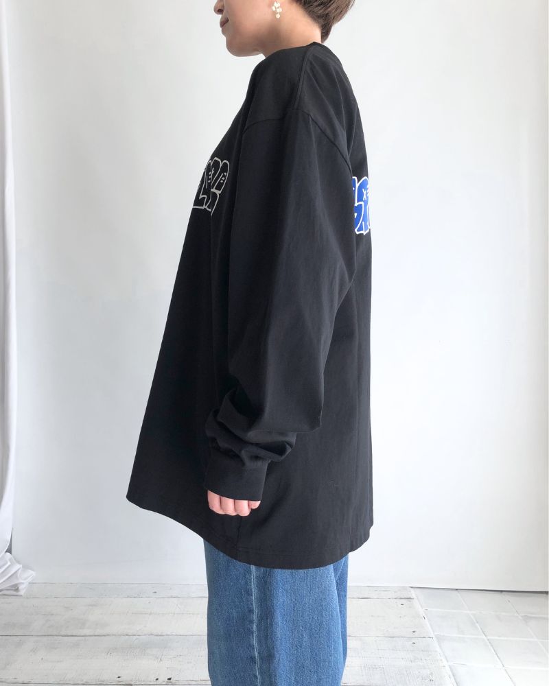 グラフィックロゴ ロングスリーブTee (MENS) Black
