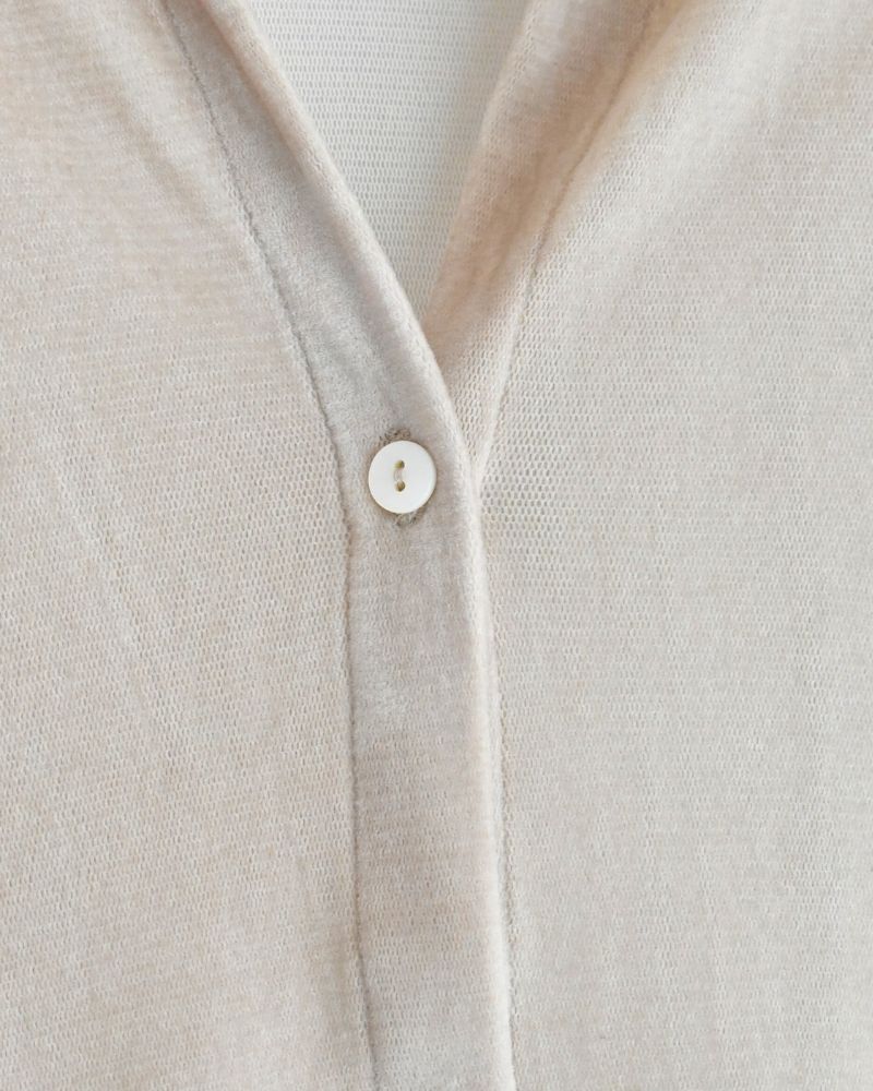 TULLE FLOCKY カーディガン Beige