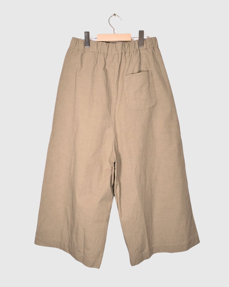 WEATHER COTTON SIN ROOMY PANTS Beige