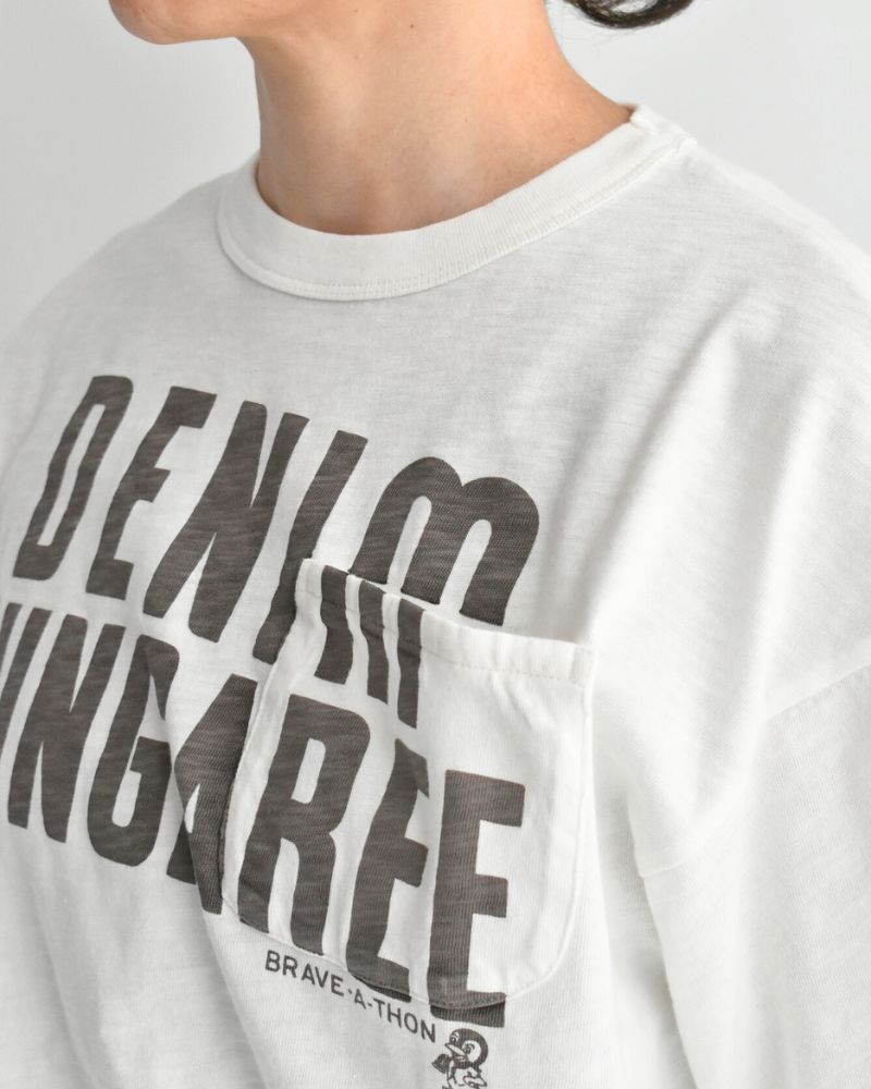 天竺 DD PENNIE Tシャツ (LADIES) White