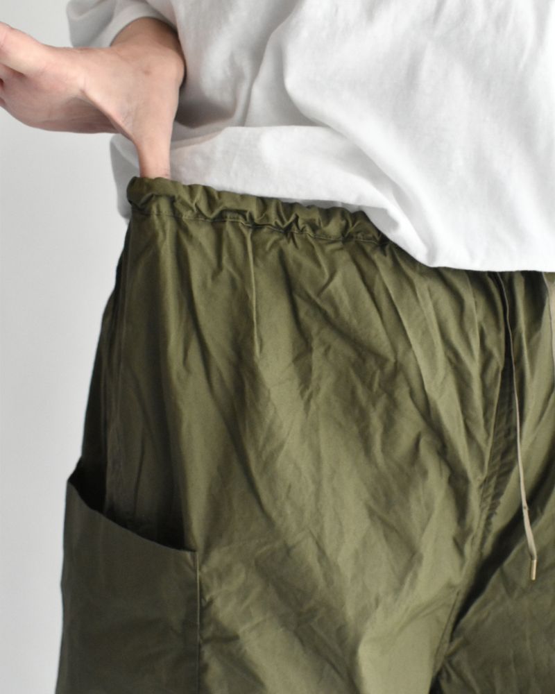 タイプライターコットンパンツ Khaki