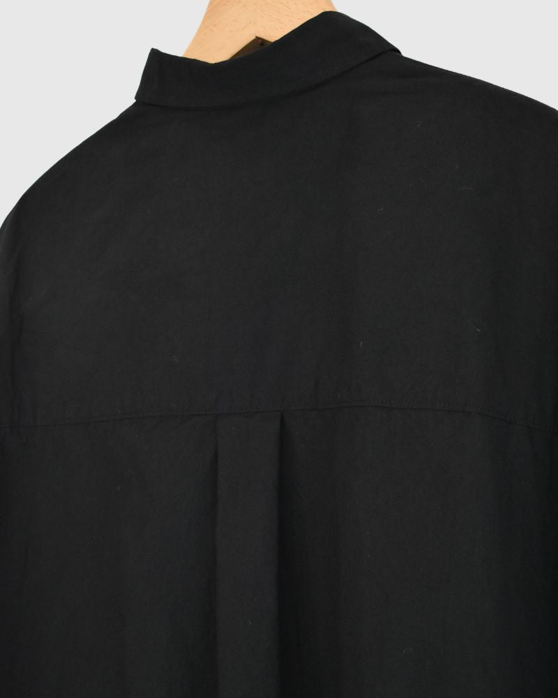 タックコクーンシャツ Black