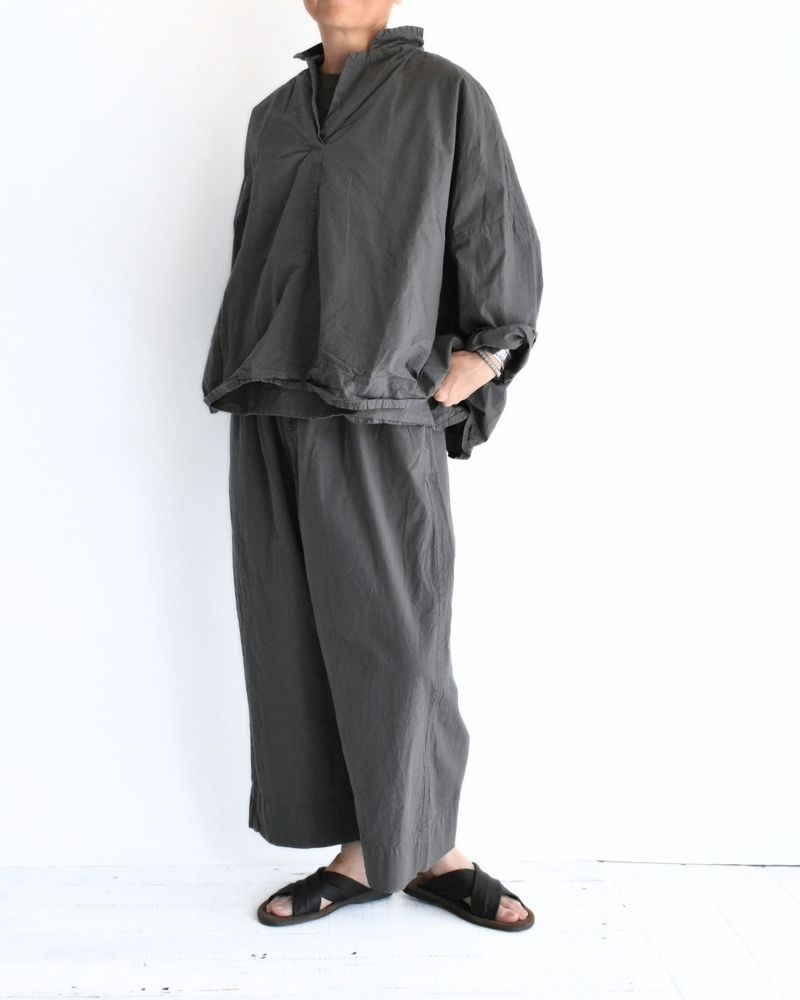 シュリンクプルオーバーシャツ Gray