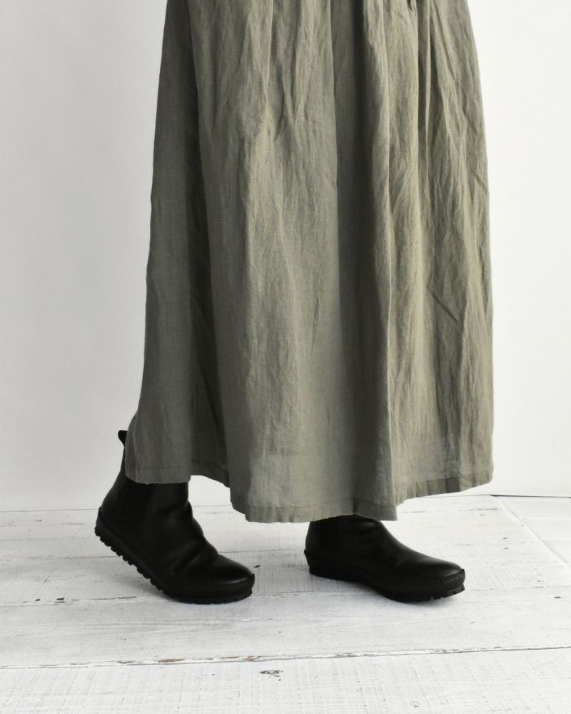 フレンチリネン スカート Khaki