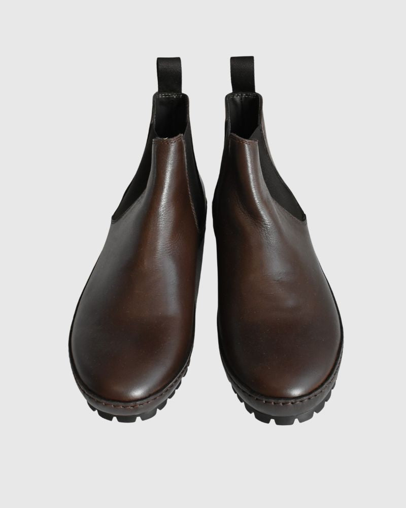 SIDE GORE BOOTS WITH VIBRAM DarkBrown