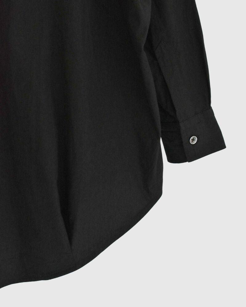 タックコクーンシャツ Black
