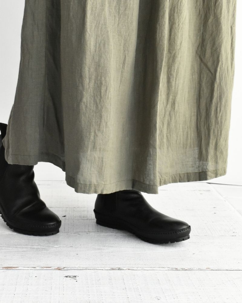 フレンチリネン スカート Khaki
