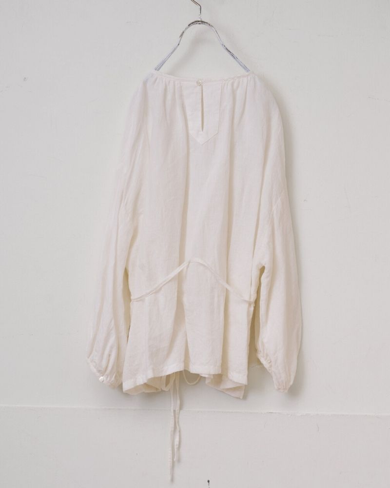 【予約】MS/F G1188 カディコットンリネンストリングギャザーブラウス（6月中旬 - 6月末）