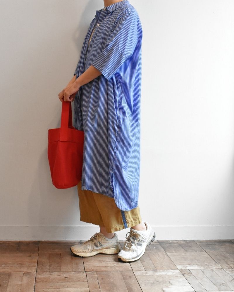 【予約】MS/F LA484 ストライプグランマシャツワンピース（6月中旬 - 6月末）