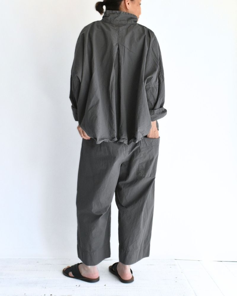 シュリンクプルオーバーシャツ Gray