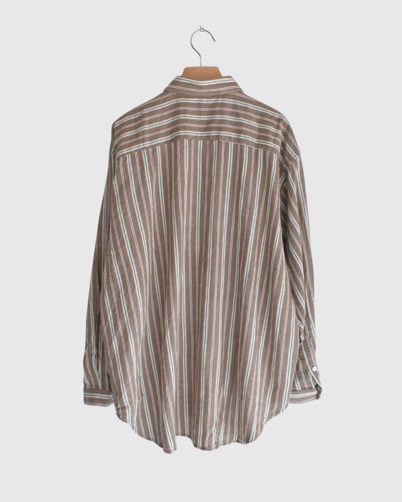 ベンガルストライプシャツ Brown