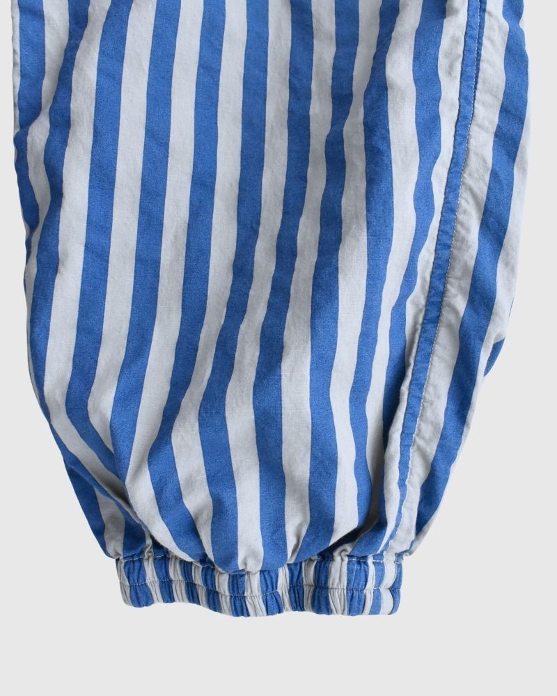 POPLIN WIDE STRIPE (OVERDYE) EASY PANTS MilkyGrey