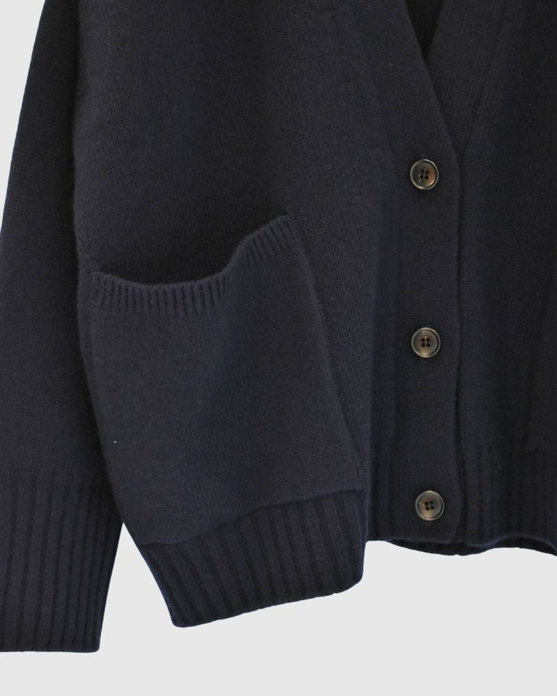 JANE Vネックカーディガン Black