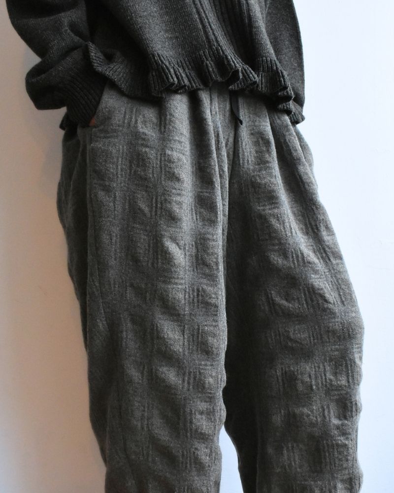 【予約】 F/W RS 021 ウールチェックパンツ（9月末 - 10月初旬）