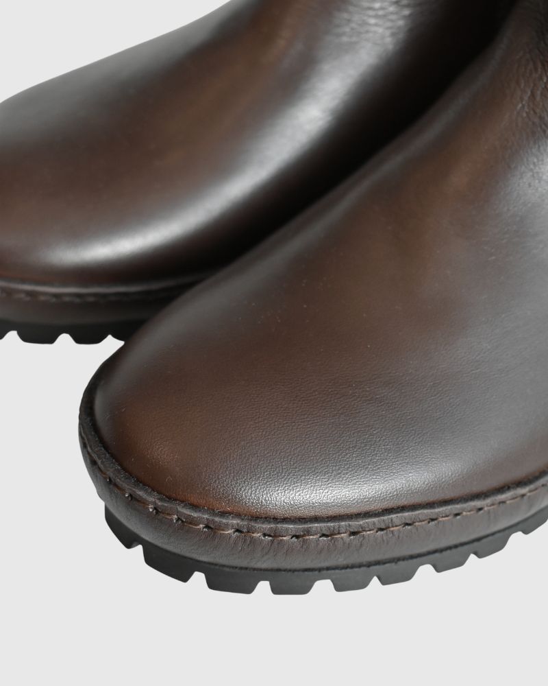 SIDE GORE BOOTS WITH VIBRAM DarkBrown