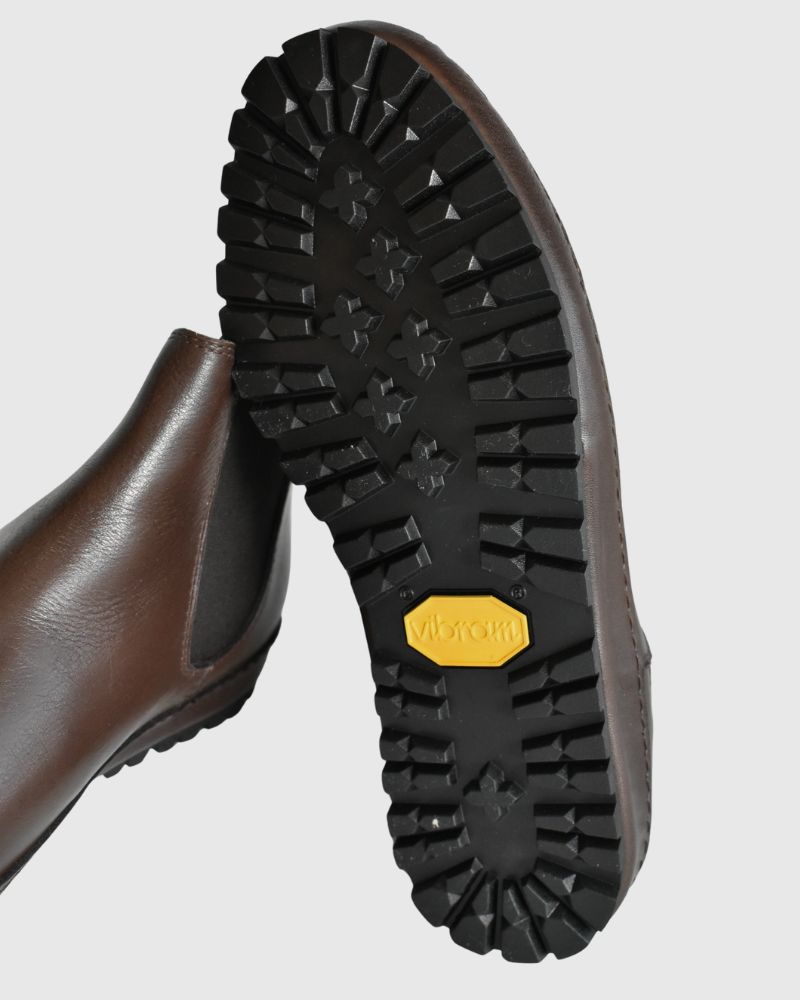 SIDE GORE BOOTS WITH VIBRAM DarkBrown
