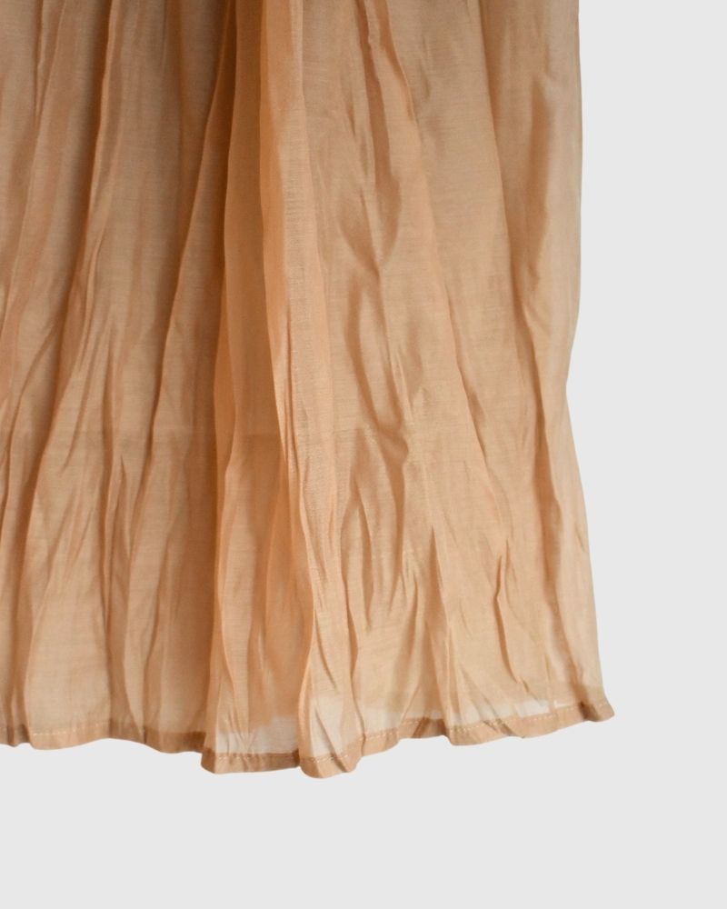 【sale】CRINKLE SKIRT Camel