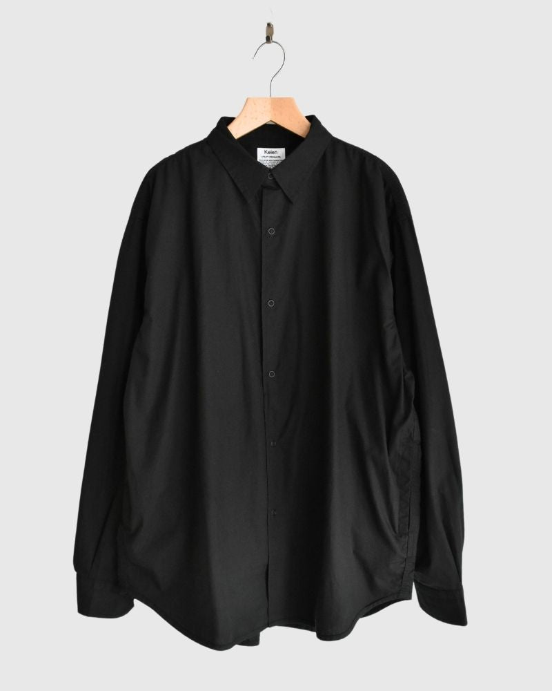 【sale】THREE NEEDLE STITCH UTILITY SHIRT "PACAS" Black