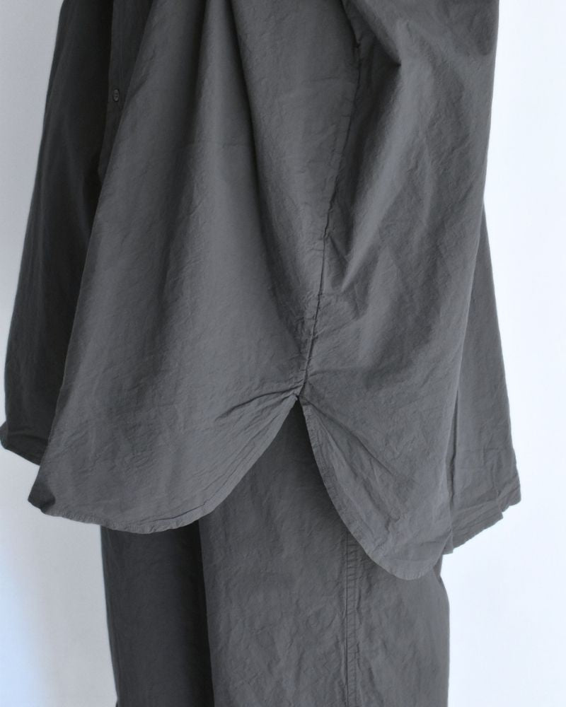 シュリンクオープンカラーシャツ Gray