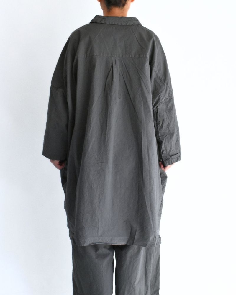 シュリンクオープンカラーシャツ Gray